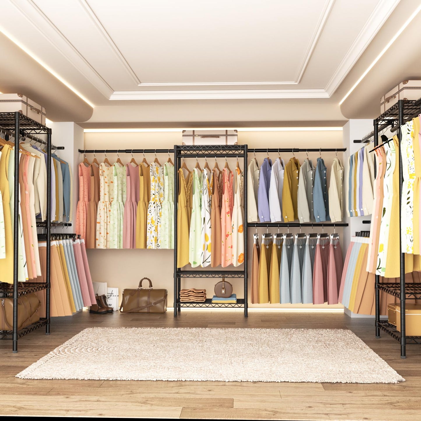 Expandable Garment Rack & Closet Organizer System
