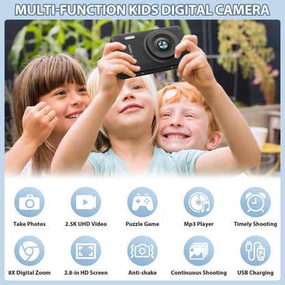 Kids Digital Camera with MP3 Player and 32GB SD