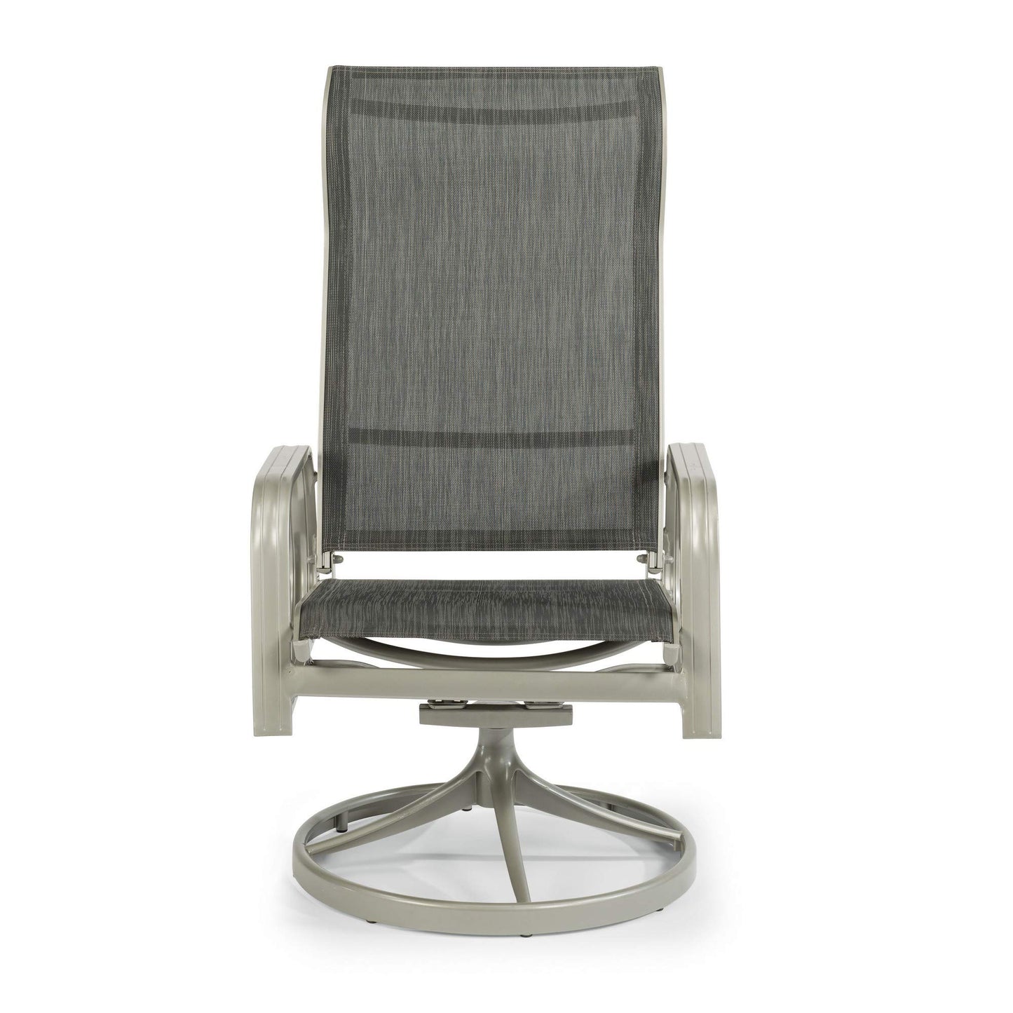 Homestyles Gray Outdoor Swivel Rocking Chair