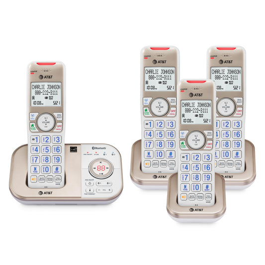 AT&T Bluetooth Cordless Phone with Answering Machine