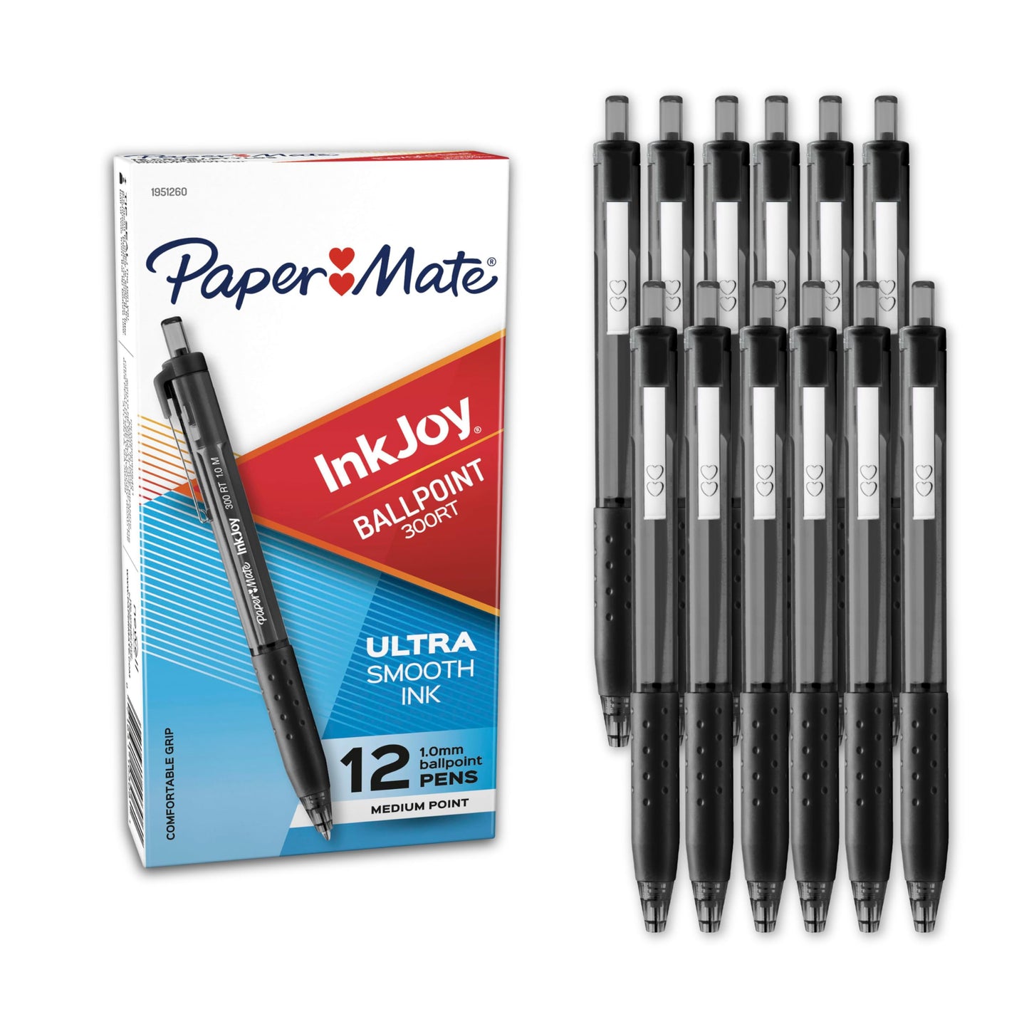 Paper Mate InkJoy Retractable Ballpoint Pens, Black