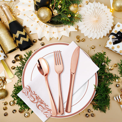 700 Count Disposable Dinnerware Set by JOLLY CHEF