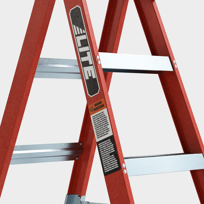 LITE 6-Foot Fiberglass Step Ladder, 300 lb Capacity