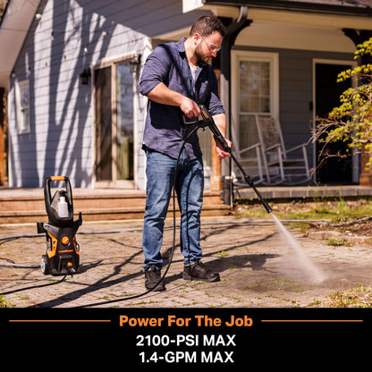 LawnMaster Electric Pressure Washer 2100 PSI 1.4 GPM