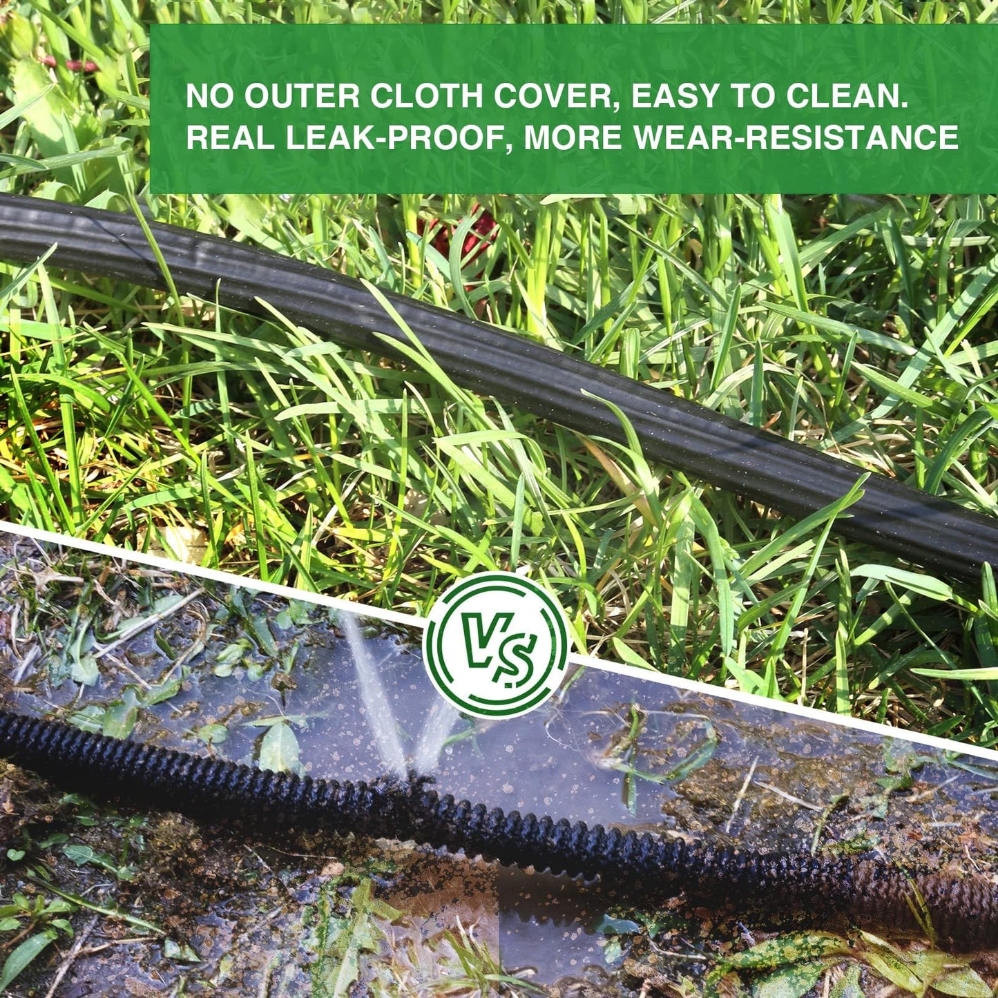 100ft Lefree Lightweight Garden Hose with Nozzle