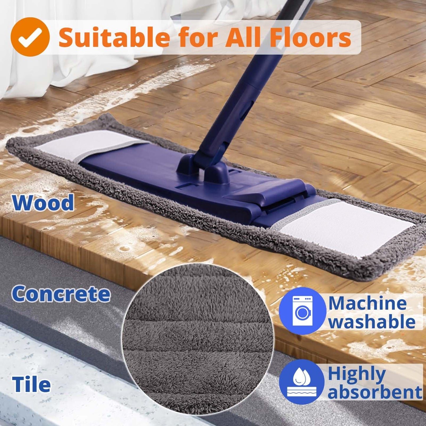 Collapsible Mop and Bucket Set for Easy Cleaning