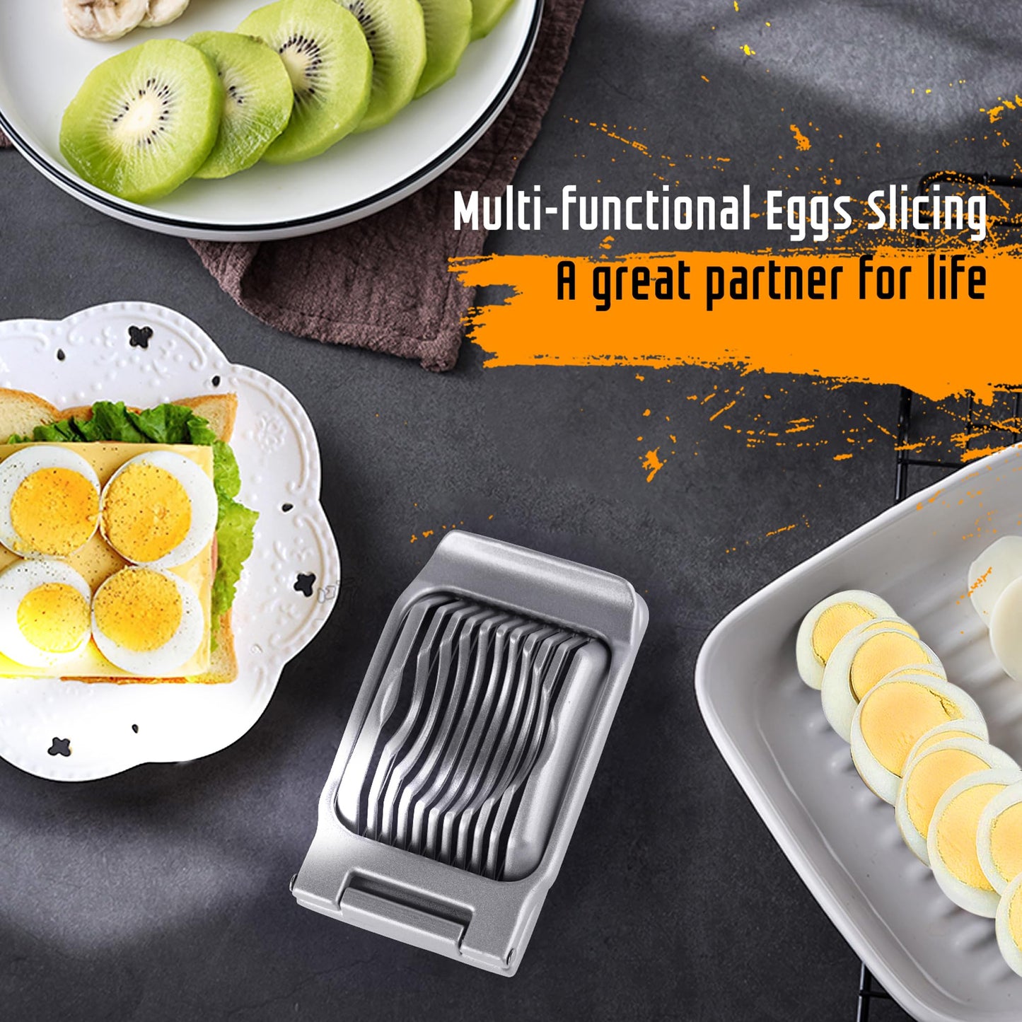 Egg Slicer for Hard Boiled Eggs, Yuzxaun