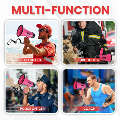 Portable Megaphone Speaker with Microphone and Siren