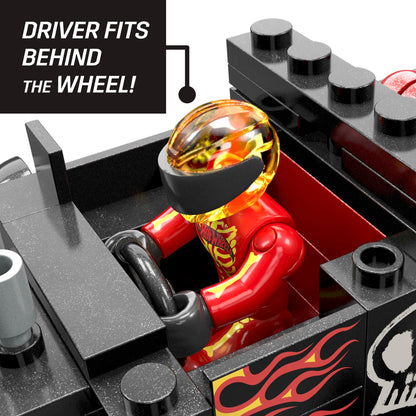 UPDATE: DEAD! MEGA Hot Wheels Monster Trucks Building Toy, Smash & Crash Bone Shaker Crush Course with 151 Pieces, 1 Figure and 1 Ramp, Red, Kids Age 5+ Years