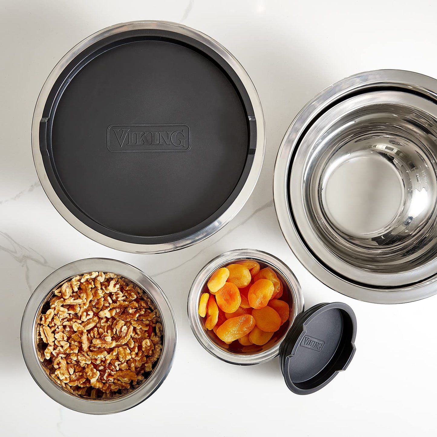Viking 10-Piece Stainless Steel Mixing Bowl Set