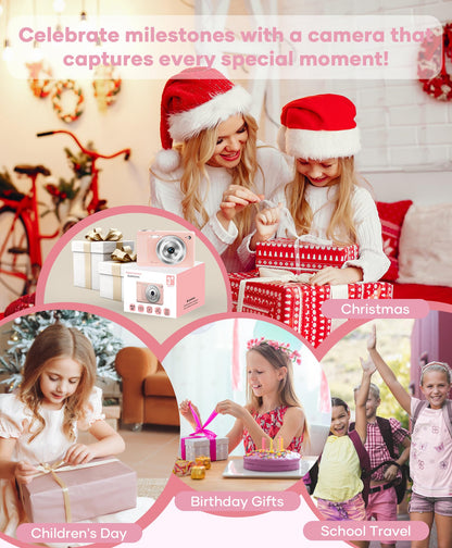 WONNIE 56MP FHD Point & Shoot Camera for Kids