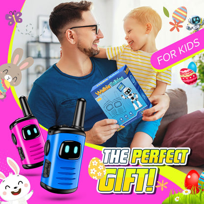 Mini Robots Walkie Talkies for Kids 3-8