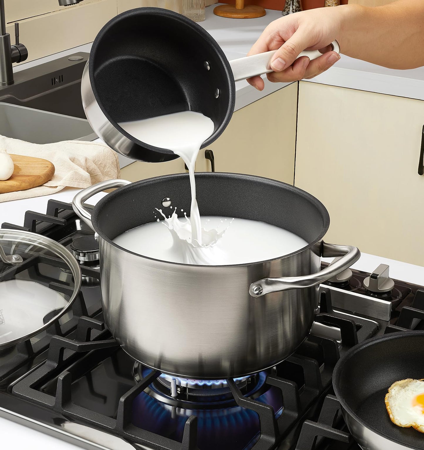 10-Piece KOCH SYSTEME CS Stainless Steel Cookware Set