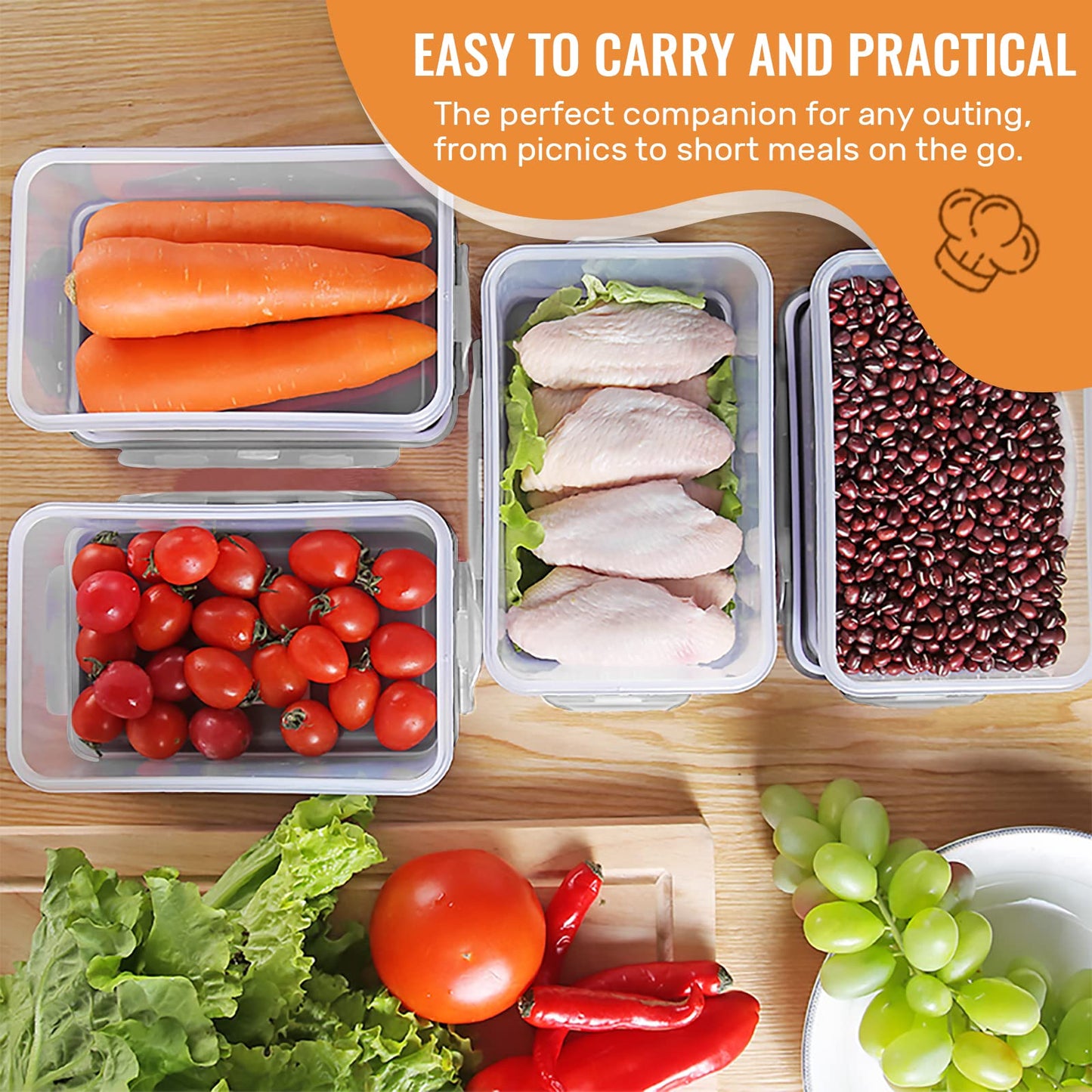 18 Pack FILTA Airtight Food Storage Containers