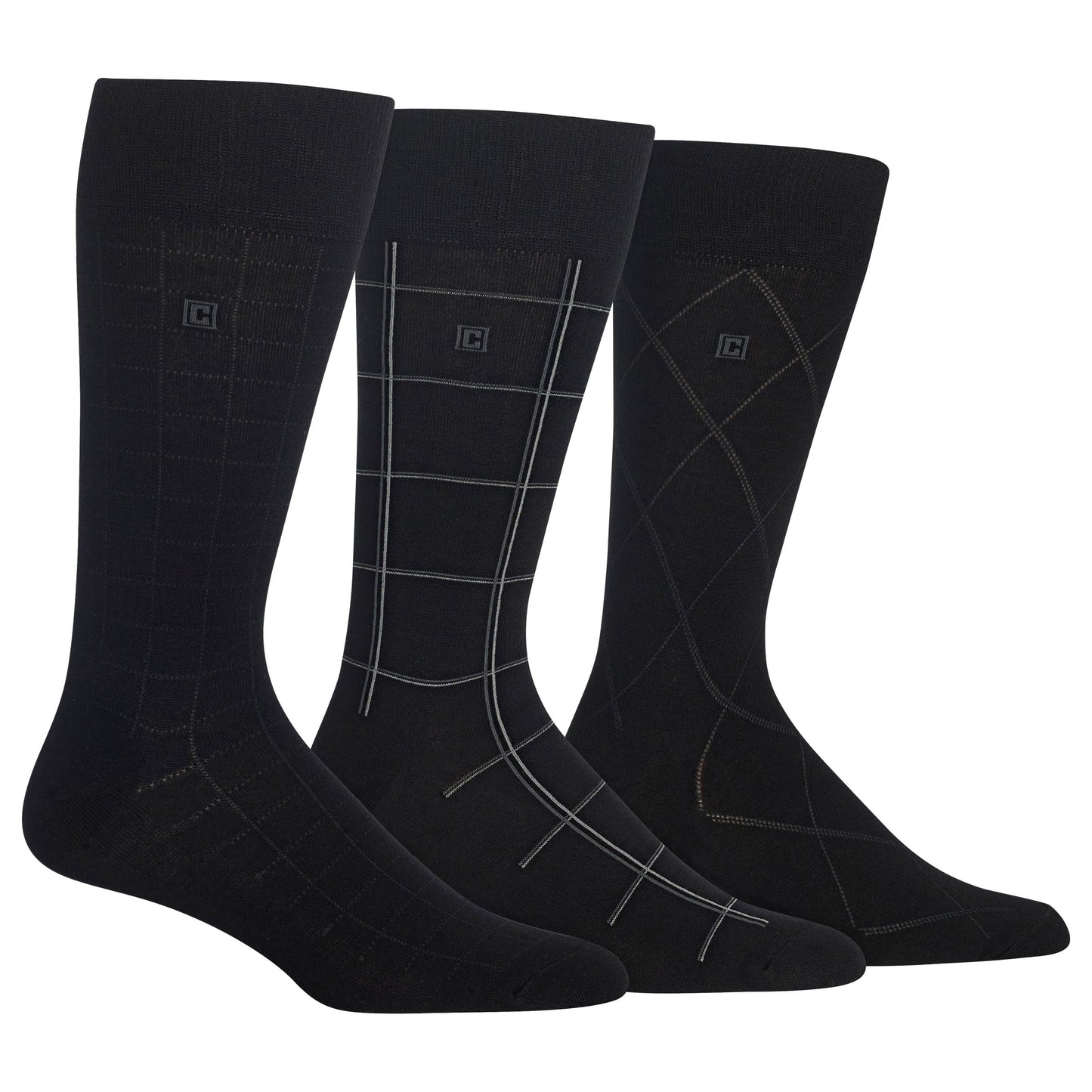 3 Pair Chaps Men's Classic Dress Socks