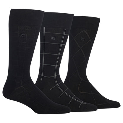 3 Pair Chaps Men's Classic Dress Socks