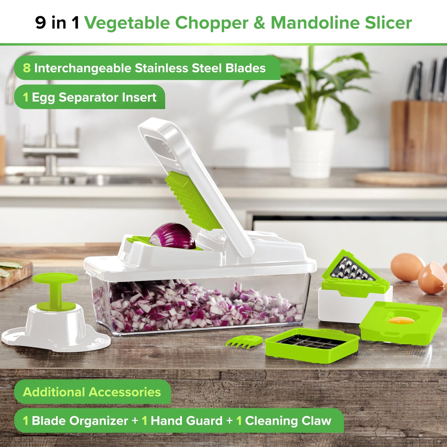 PrepNaturals 12-in-1 Vegetable Chopper with Container