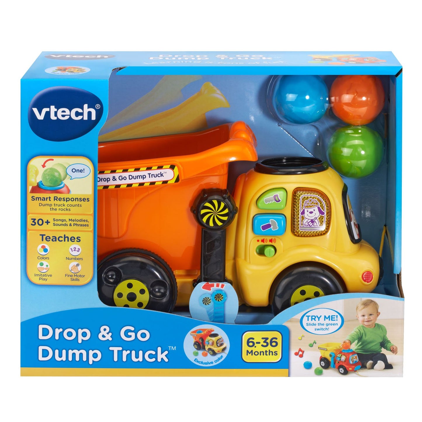 VTech Drop and Go Dump Truck Toy for Kids