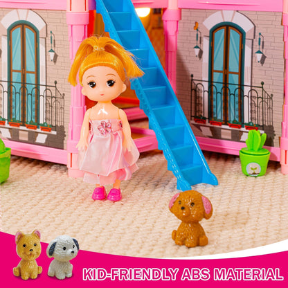 KLADNDER 5-Story Dollhouse with 29 Rooms