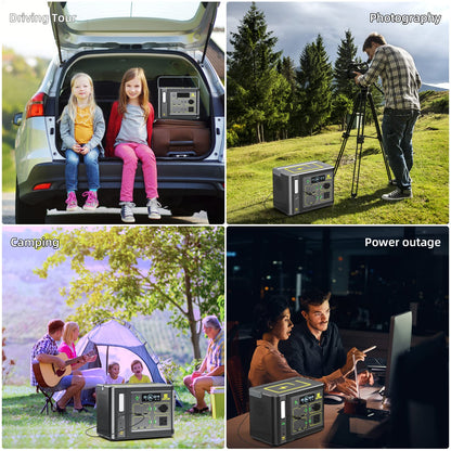 Portable Power Station 600W AC Backup Supply