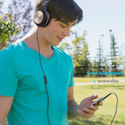 Riwbox Bluetooth Over-Ear Headphones with Mic
