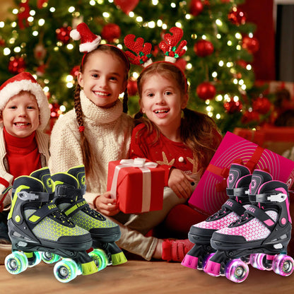 Adjustable Quad Roller Skates for Kids