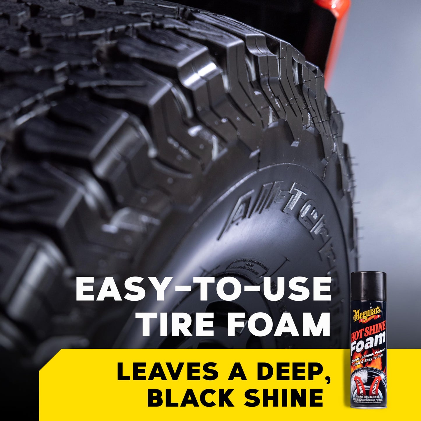 Meguiar's Hot Shine Tire Foam 19 Oz Aerosol