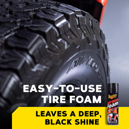 Meguiar's Hot Shine Tire Foam 19 Oz Aerosol