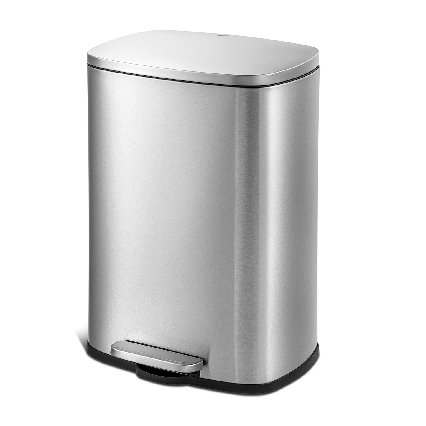 QUALIAZERO 50L Stainless Steel Step Trash Can