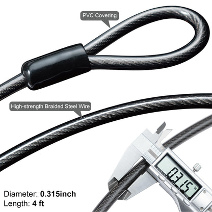 Via Velo Heavy Duty Bike U-Lock with Cable