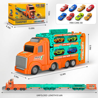 Foldable 3-Layer Car Race Track Playset