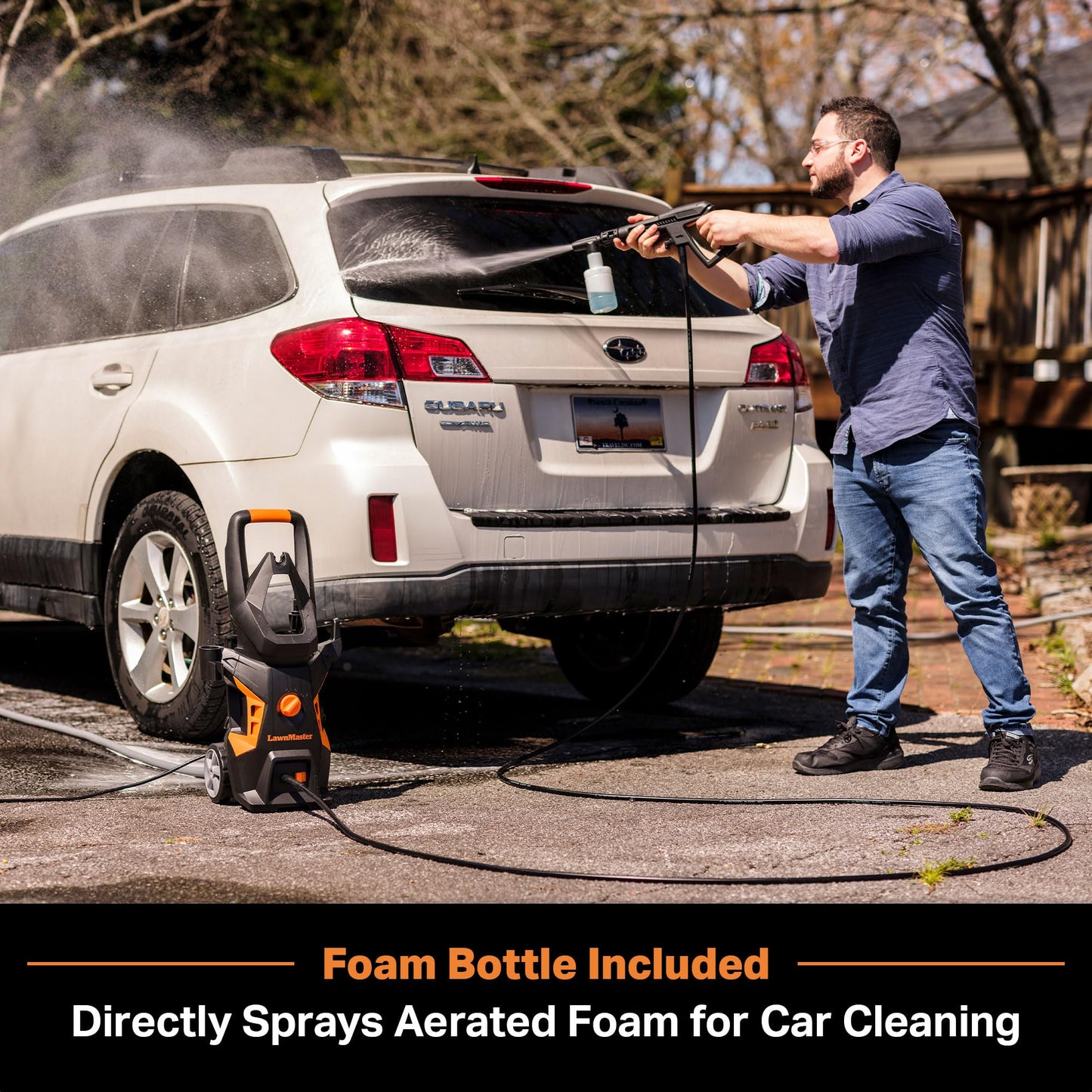 LawnMaster Electric Pressure Washer 2100 PSI 1.4 GPM