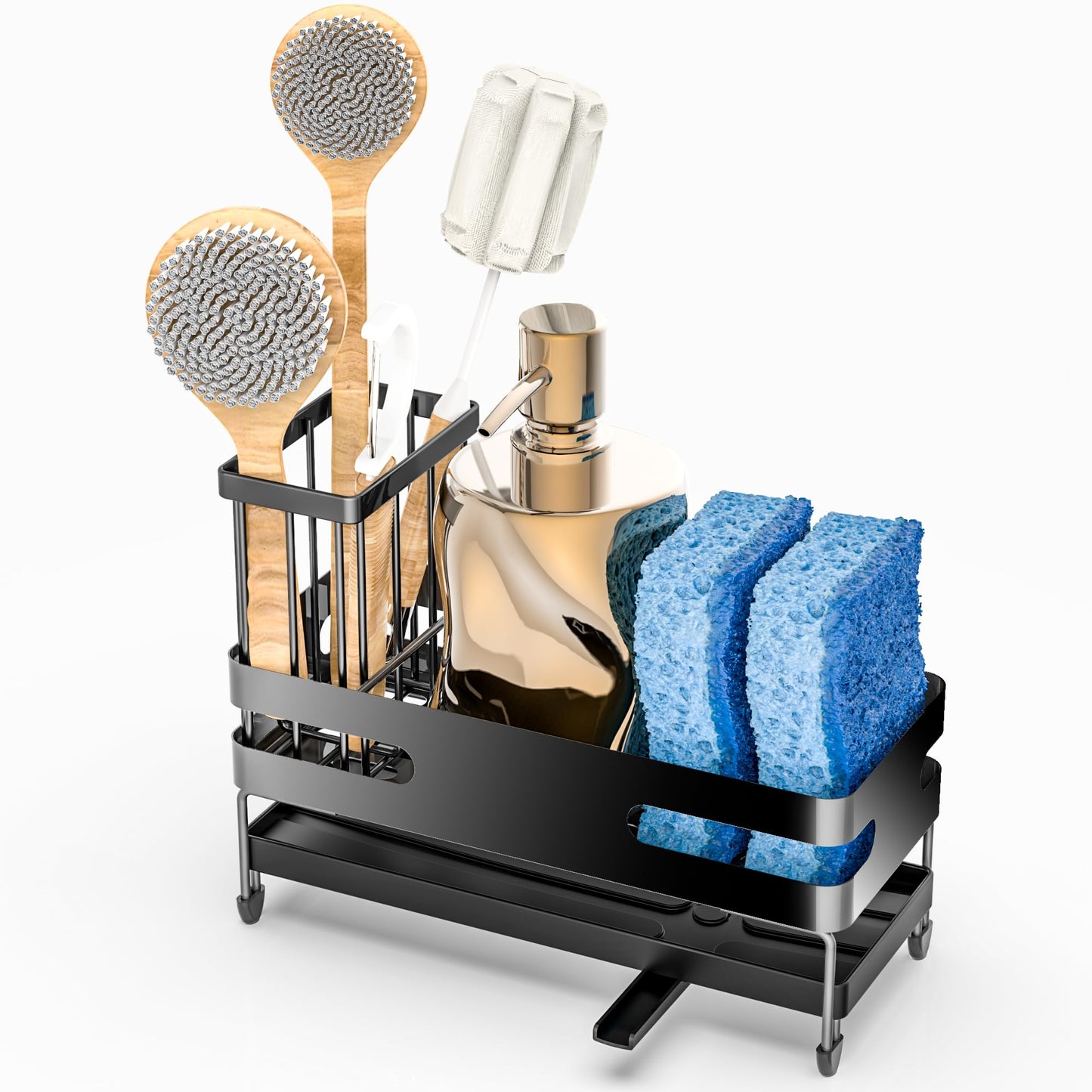 Sink Caddy with Self Drain Tray Organizer