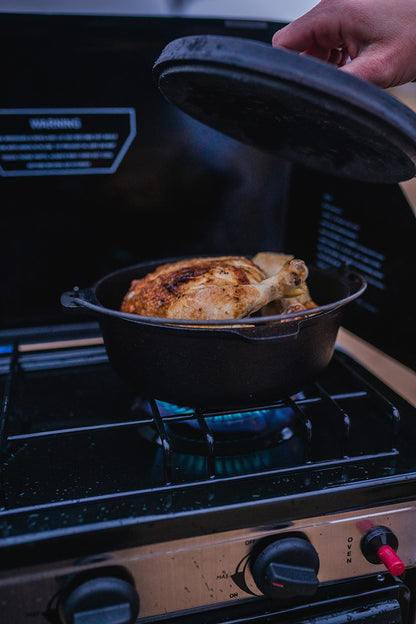 Stansport 2 QT Pre-Seasoned Cast Iron Dutch Oven