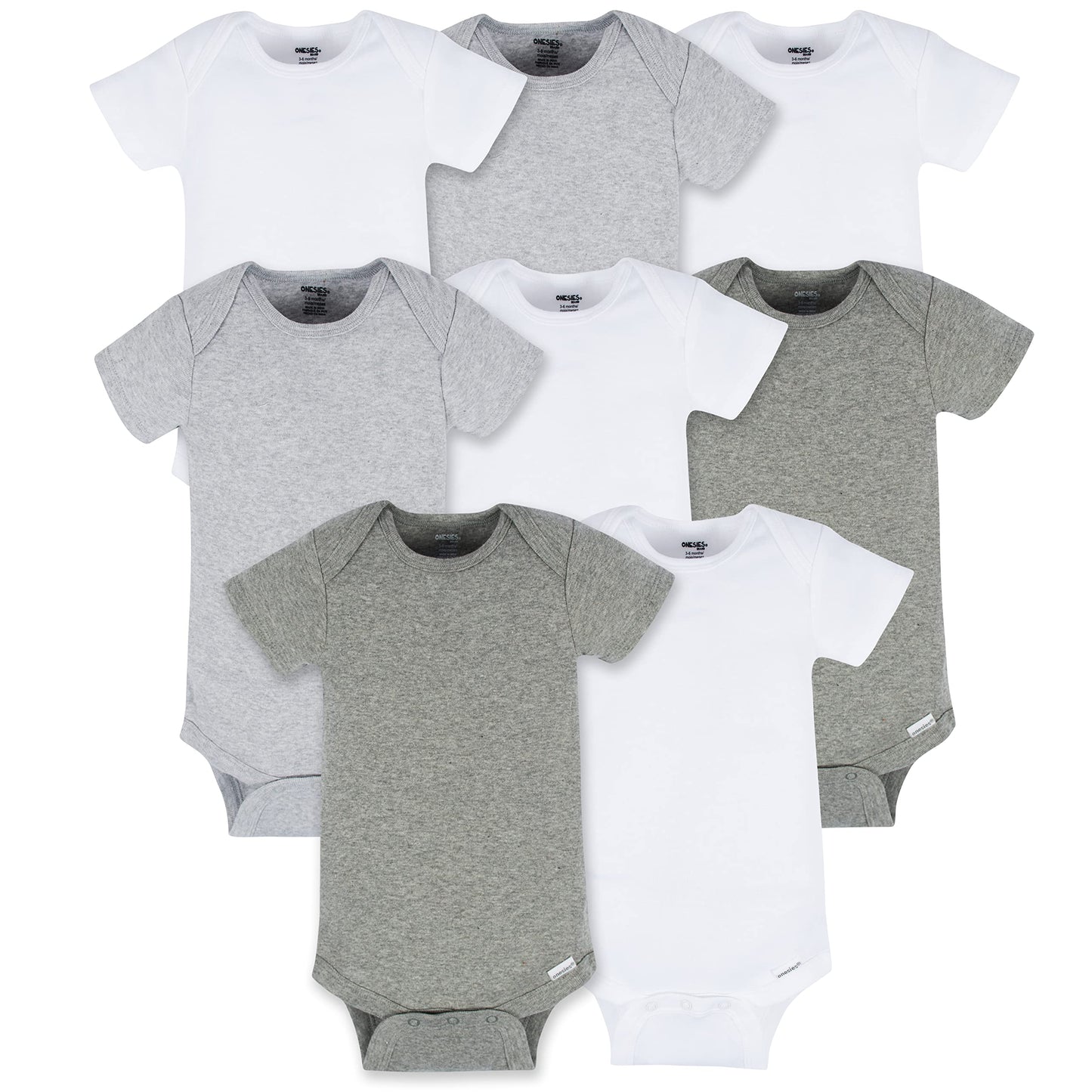 Onesies Brand Unisex Baby Bodysuits 8-Pack