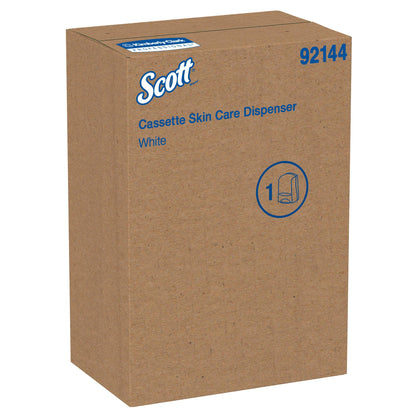 Scott® Essential™ High Capacity Manual Skin Care Dispenser (92144), White, 1.0 L capacity, 4.85" x 8.36" x 5.43" (Qty 1)