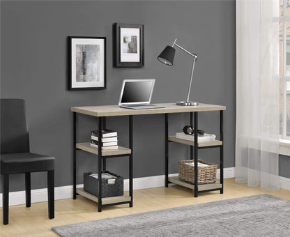 Ameriwood Home Distressed Gray Oak Computer Desk