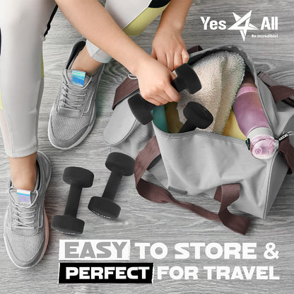 Yes4All 20 lbs Non-Slip Neoprene Dumbbells Pair