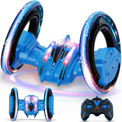 Remote Control Car, Two Wheel Rolling Stunt Car, 2.4GHz RC Crawlers with Light Music Drift, RC Cars for Kids Boys Girls Toy Gift Age 3 4 5 6 7 8-12 Year Old Birthday