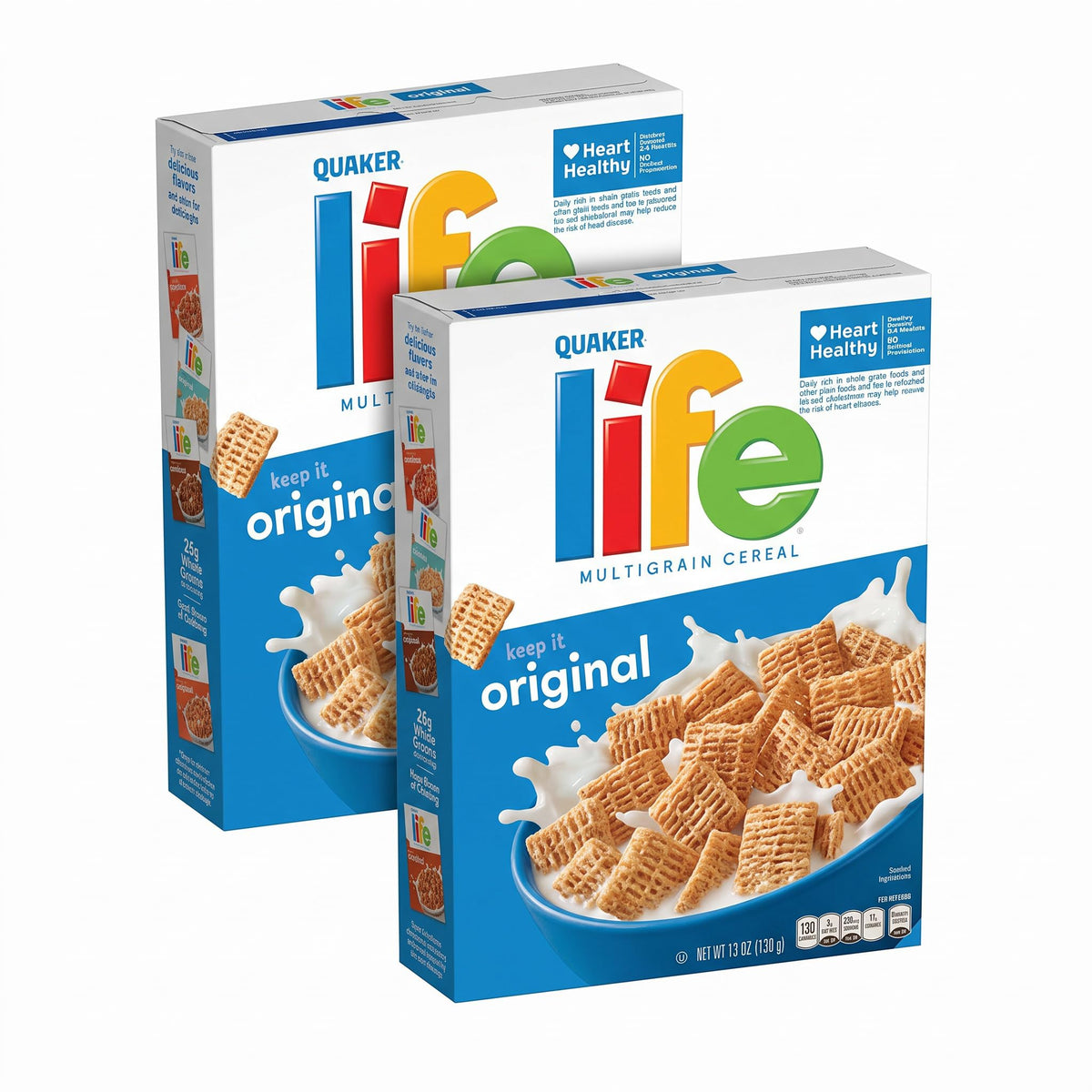 6 Pack Quaker Life Original Breakfast Cereal 13oz Boxes (OU)