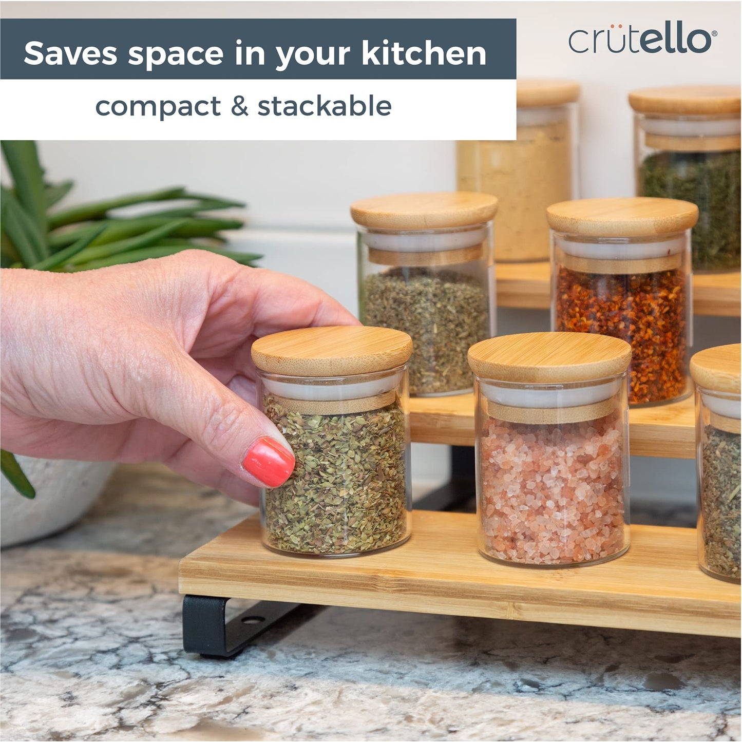 20 Pack Mini Glass Spice Jars with Lids