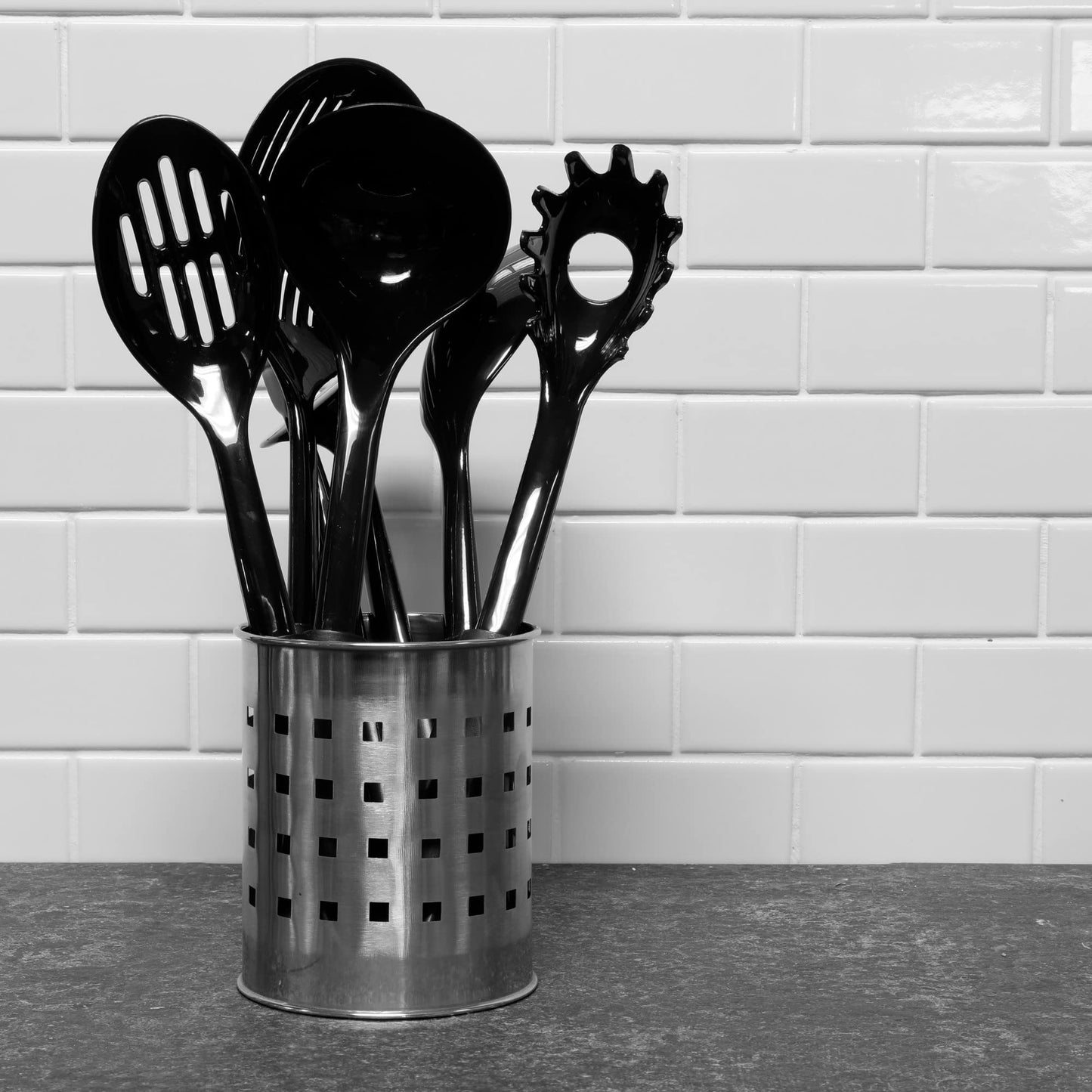Chef Craft Nylon Pasta Fork, 11.5", Black