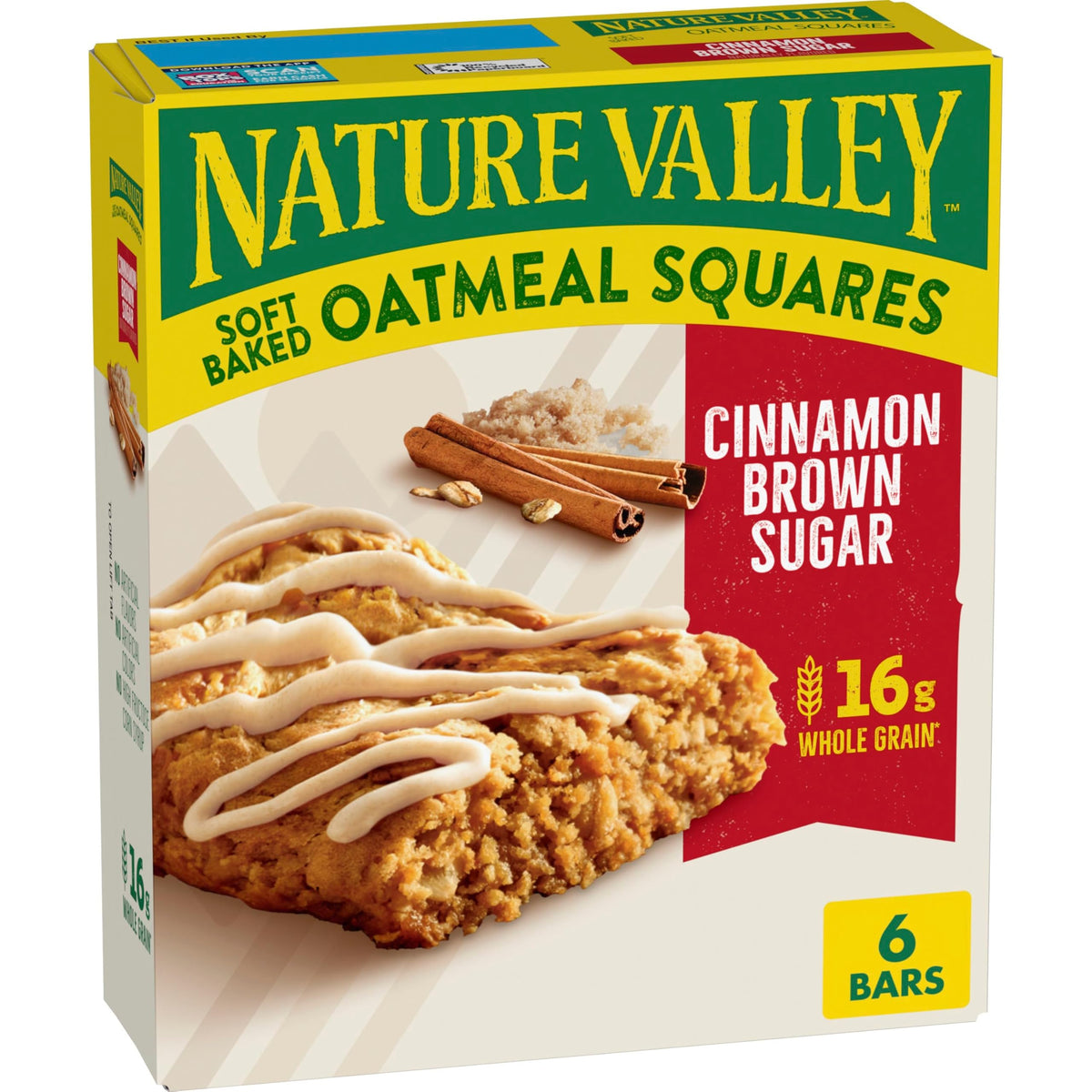 6 Count Nature Valley Cinnamon Brown Sugar Oatmeal Squares (OU-D)
