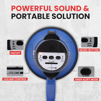 Pyle 30 Watt Battery-Operated Megaphone with Siren