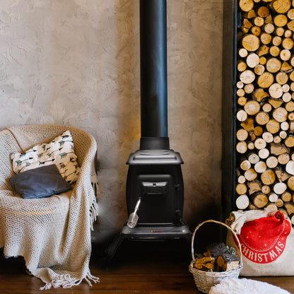 US Stove Cast Iron Wood Stove, 54,000 BTU