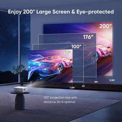 1080P Mini WiFi Bluetooth Outdoor Projector