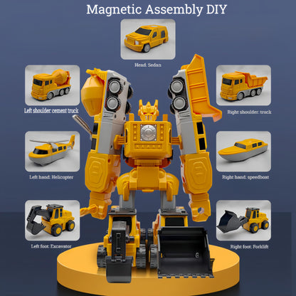 35 Piece Magnetic Cars and Trucks Toy Set for Kids