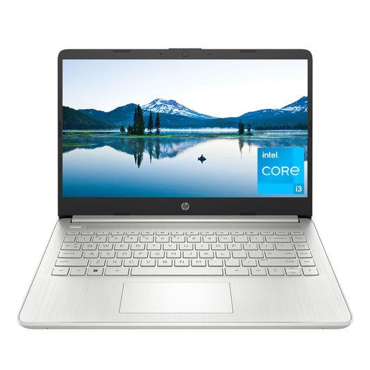 HP 14 inch Laptop, HD Display, 12th Generation Intel Core i3-1215U, 8 GB RAM, 256 GB SSD, Intel UHD Graphics, Windows 11 Home in S Mode, 14-dq5009nr (2024)