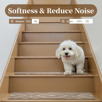 15PC Non-Slip Stair Treads by MontVoo