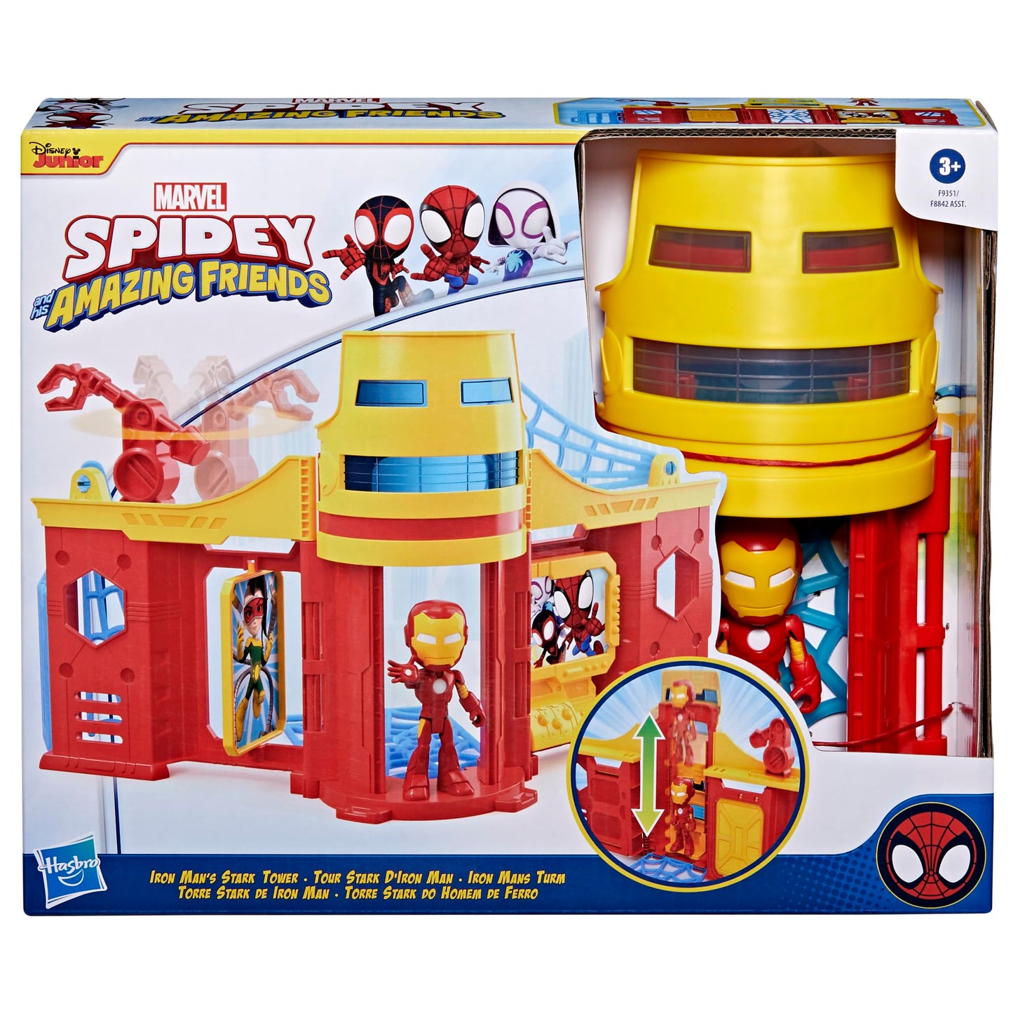 Hasbro Spidey Stark Tower Playset with Iron Man Figure